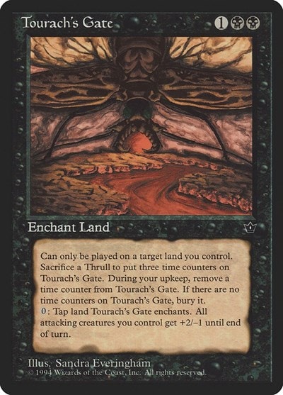 Tourach's Gate (FEM) #48 Rare (Heavily Played) Fallen Empires Magic: The Gathering: 1994