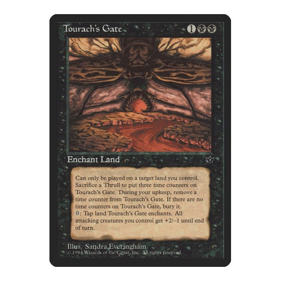 Tourach's Gate (FEM) #48 Rare (Heavily Played) Fallen Empires Magic: The Gathering: 1994
