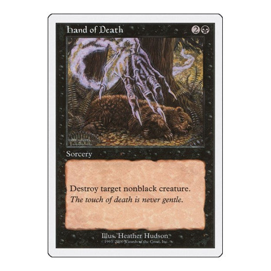 Hand of Death (S00) #25 Common (Heavily Played) Starter 2000 Magic: The Gathering: 2000