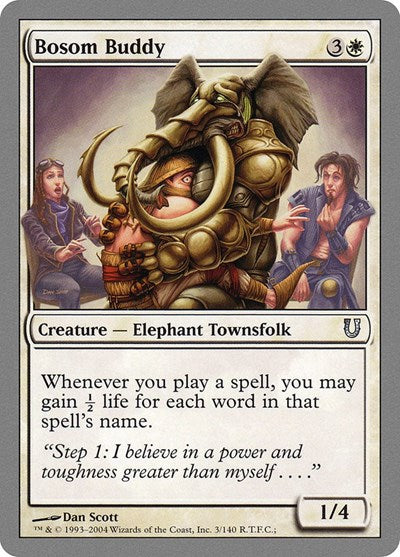 Bosom Buddy (UNH) #3 Uncommon (Lightly Played) Unhinged Magic: The Gathering: 2004