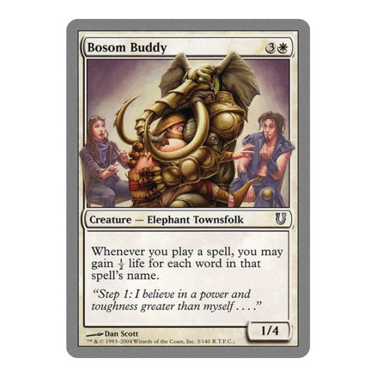 Bosom Buddy (UNH) #3 Uncommon (Lightly Played) Unhinged Magic: The Gathering: 2004