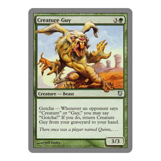 Creature Guy (UNH) #93 Uncommon (Lightly Played) Unhinged Magic: The Gathering: 2004