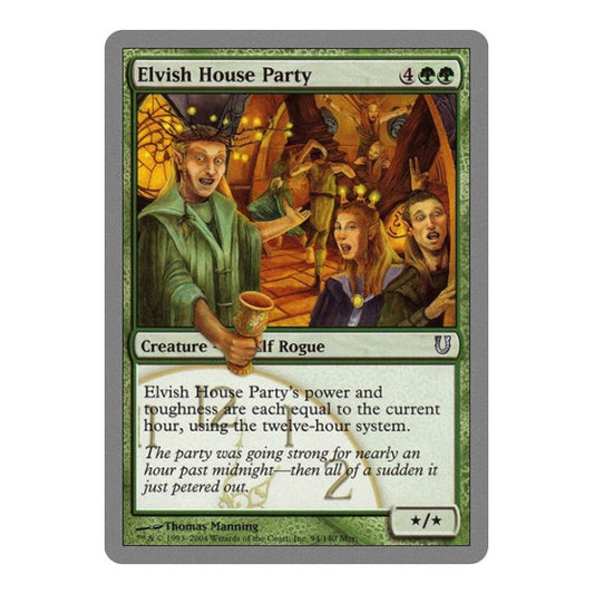 Elvish House Party (UNH) #94 Uncommon (Moderately Played) Unhinged Magic: The Gathering: 2004