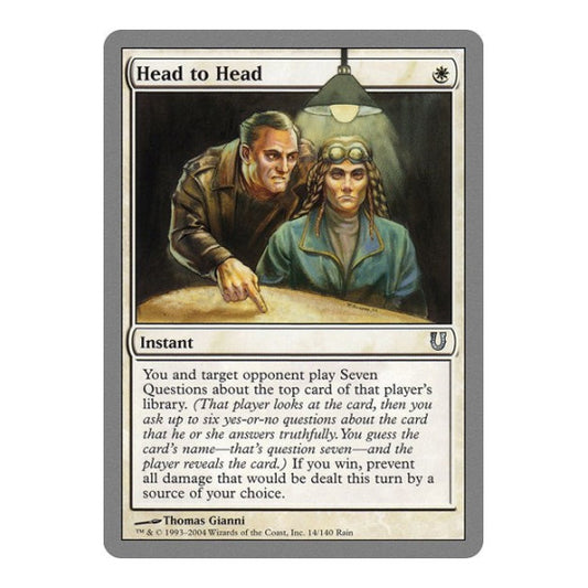 Head to Head (UNH) #14 Uncommon (Lightly Played) Unhinged Magic: The Gathering: 2004