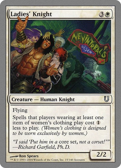Ladies Knight (UNH) #15 Uncommon (Lightly Played) Unhinged Magic: The Gathering: 2004