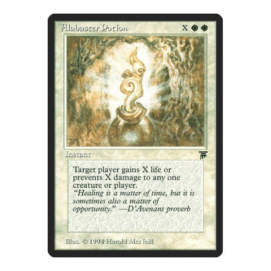 Alabaster Potion (LEG) #2 Common (Heavily Played) Legends Magic: The Gathering: 1994
