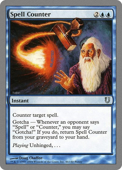 Spell Counter (UNH) #46 Uncommon (Moderately Played) Unhinged Magic: The Gathering: 2004