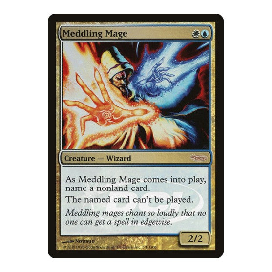 Meddling Mage (JDG) #3 Promo (Foil Heavily Played) Judge Promos Magic: The Gathering: 2026