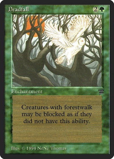 Deadfall (LEG) #181 Uncommon (Moderately Played) Legends Magic: The Gathering: 1994