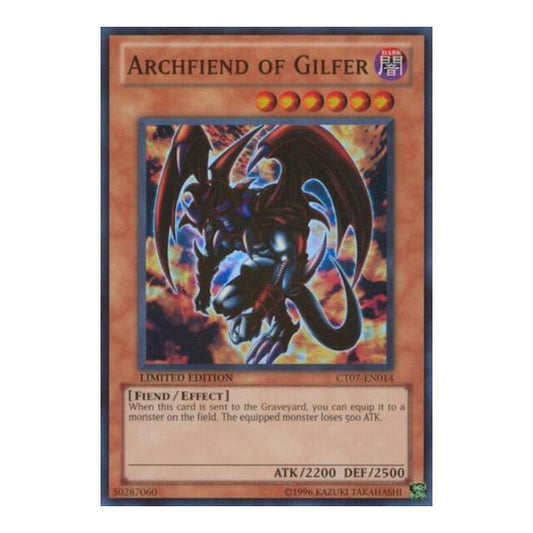 Archfiend of Gilfer (CT07) #CT07-EN014 Super Rare (Limited Near Mint) 2010 Collectors Tins YuGiOh: 2010