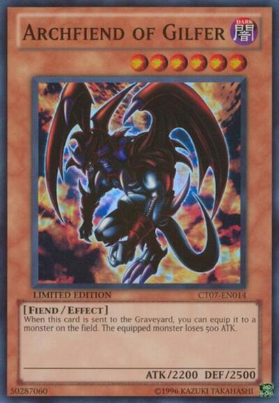 Archfiend of Gilfer (CT07) #CT07-EN014 Super Rare (Limited Near Mint) 2010 Collectors Tins YuGiOh: 2010