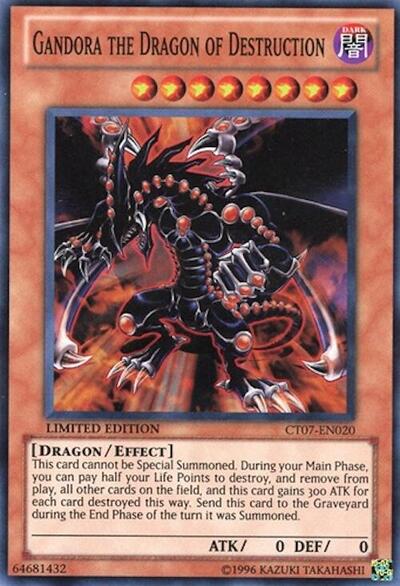 Gandora the Dragon of Destruction (CT07) #CT07-EN020 Super Rare (Limited Near Mint) 2010 Collectors Tins YuGiOh: 2010