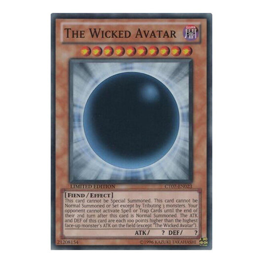 The Wicked Avatar (CT07) #CT07-EN023 Super Rare (Limited Near Mint) 2010 Collectors Tins YuGiOh: 2010