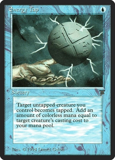 Energy Tap (LEG) #54 Common (Heavily Played) Legends Magic: The Gathering: 1994
