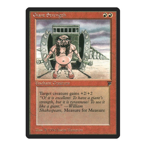 Giant Strength (LEG) #149 Common (Moderately Played) Legends Magic: The Gathering: 1994