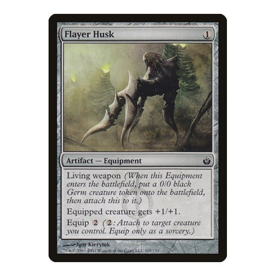 Flayer Husk (MBS) #107 Common (Lightly Played) Mirrodin Besieged Magic: The Gathering: 2011