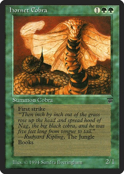 Hornet Cobra (LEG) #190 Common (Moderately Played) Legends Magic: The Gathering: 1994