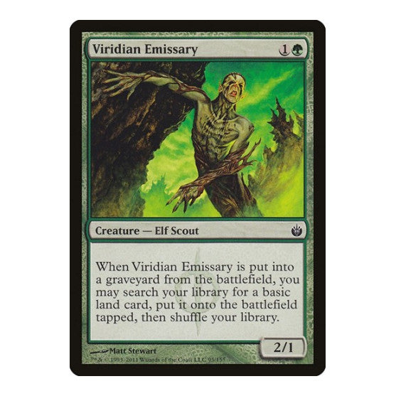 Viridian Emissary (MBS) #95 Common (Lightly Played) Mirrodin Besieged Magic: The Gathering: 2011