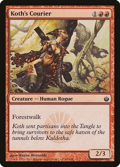 Koths Courier (MBS) #68 Common (Lightly Played) Mirrodin Besieged Magic: The Gathering: 2011