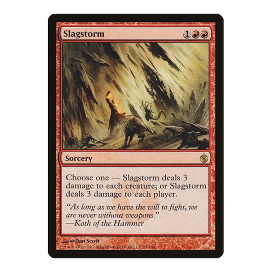 Slagstorm (MBS) #75 Rare (Lightly Played) Mirrodin Besieged Magic: The Gathering: 2011