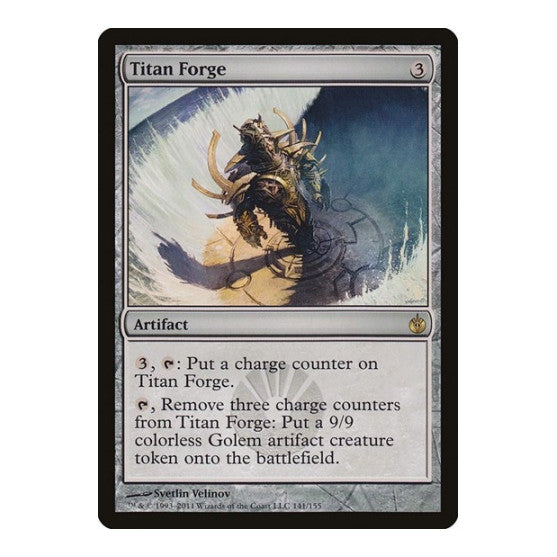 Titan Forge (MBS) #141 Rare (Heavily Played) Mirrodin Besieged Magic: The Gathering: 2011