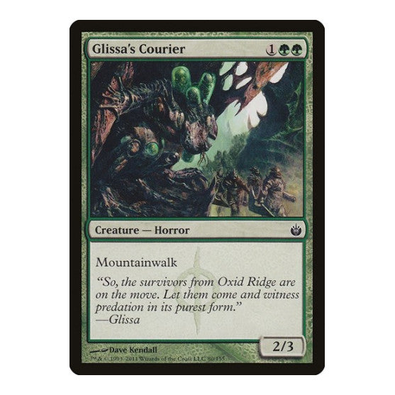 Glissas Courier (MBS) #80 Common (Lightly Played) Mirrodin Besieged Magic: The Gathering: 2011
