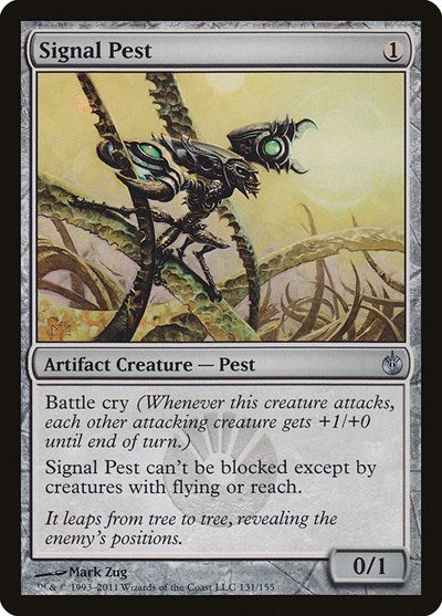 Signal Pest (MBS) #131 Uncommon (Near Mint) Mirrodin Besieged Magic: The Gathering: 2011