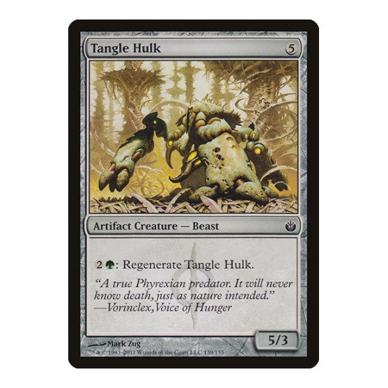 Tangle Hulk (MBS) #139 Common (Heavily Played) Mirrodin Besieged Magic: The Gathering: 2011