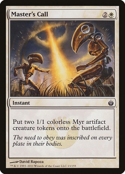 Masters Call (MBS) #13 Common Mirrodin Besieged Magic: The Gathering: 2011