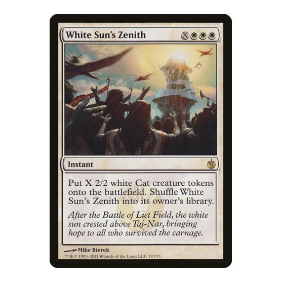White Sun's Zenith (MBS) #19 Rare (Moderately Played) Mirrodin Besieged Magic: The Gathering: 2011
