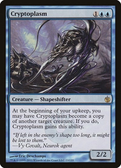 Cryptoplasm (MBS) #23 Rare (Moderately Played) Mirrodin Besieged Magic: The Gathering: 2011