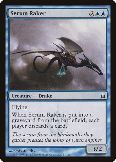 Serum Raker (MBS) #31 Common (Lightly Played) Mirrodin Besieged Magic: The Gathering: 2011
