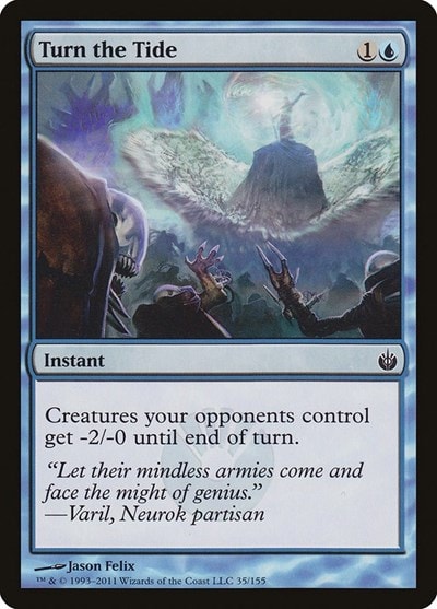 Turn the Tide (MBS) #35 Common (Lightly Played) Mirrodin Besieged Magic: The Gathering: 2011