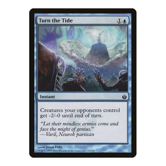 Turn the Tide (MBS) #35 Common (Lightly Played) Mirrodin Besieged Magic: The Gathering: 2011