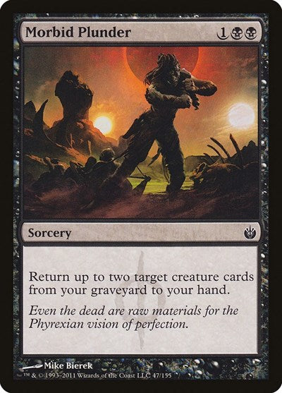 Morbid Plunder (MBS) #47 Common (Lightly Played) Mirrodin Besieged Magic: 2011