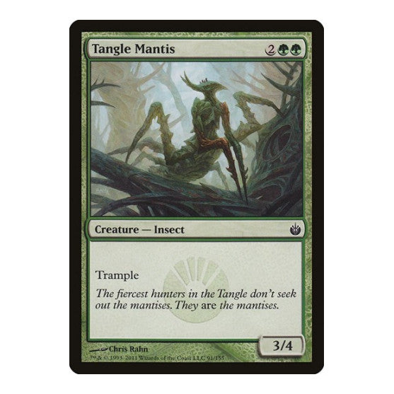 Tangle Mantis (MBS) #91 Common (Heavily Played) Mirrodin Besieged Magic: The Gathering: 2011