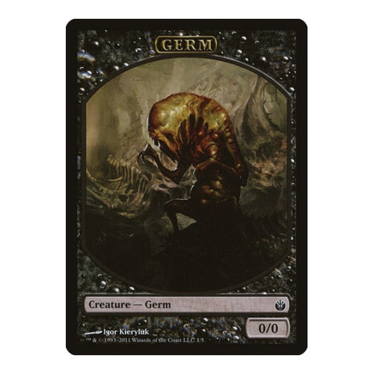 Germ Token (MBS) #1 T (Moderately Played) Mirrodin Besieged Magic: The Gathering: 2011