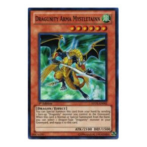 Dragunity Arma Mystletainn (SDDL) #SDDL-EN002 Super Rare (1st Edition Damaged) Structure Deck: Dragunity Legion YuGiOh: 2011