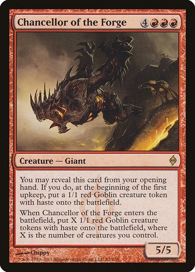 Chancellor of the Forge (NPH) #81 Rare (Lightly Played) New Phyrexia Magic: The Gathering: 2011