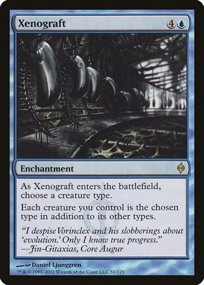 Xenograft (NPH) #51 Rare (Damaged) New Phyrexia Magic: The Gathering: 2011