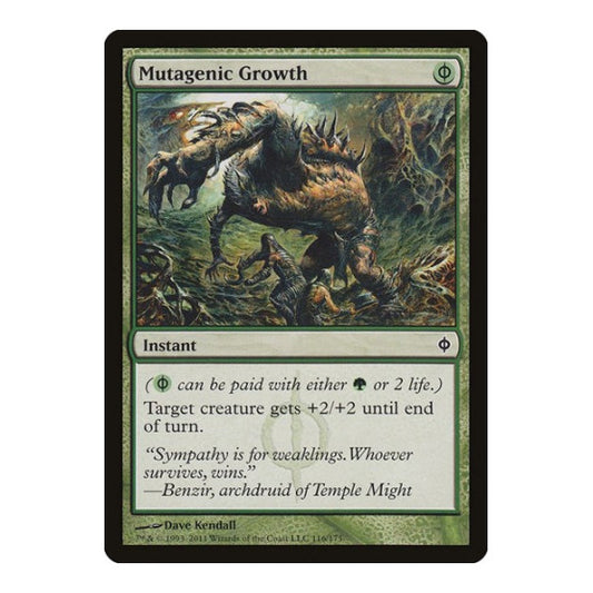 Mutagenic Growth (NPH) #116 Common New Phyrexia Magic: The Gathering: 2011