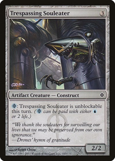 Trespassing Souleater (NPH) #163 Common (Lightly Played) New Phyrexia Magic: 2011