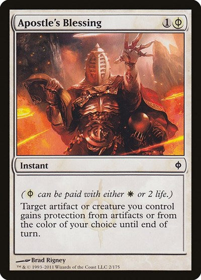Apostles Blessing (NPH) #2 Common (Near Mint) New Phyrexia Magic: 2011