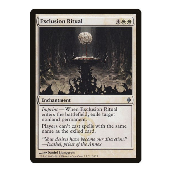 Exclusion Ritual (NPH) #10 Uncommon (Lightly Played) New Phyrexia Magic: The Gathering: 2011