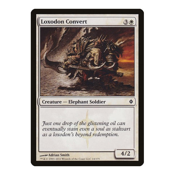 Loxodon Convert (NPH) #14 Common (Lightly Played) New Phyrexia Magic: The Gathering: 2011