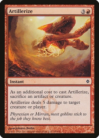Artillerize (NPH) #79 Common New Phyrexia Magic: The Gathering: 2011