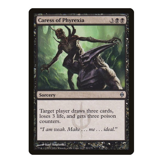 Caress of Phyrexia (NPH) #53 Uncommon (Lightly Played) New Phyrexia Magic: The Gathering: 2011