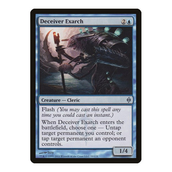 Deceiver Exarch (NPH) #33 Uncommon (Moderately Played) New Phyrexia Magic: The Gathering: 2011