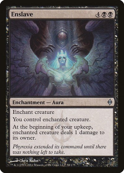 Enslave (NPH) #58 Uncommon (Near Mint) New Phyrexia Magic: The Gathering: 2011