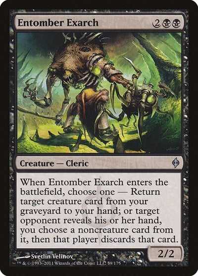 Entomber Exarch (NPH) #59 Uncommon (Heavily Played) New Phyrexia Magic: The Gathering: 2011